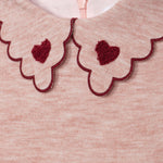 Patachou Girls Pink Dress Embroidered Collar | Casa Childrenswear