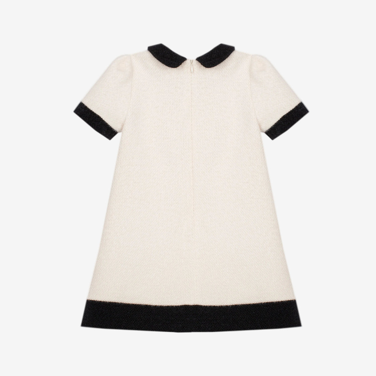 Patachou Girls Ivory Dress with Black Detail | Casa Childrenswear