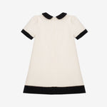 Patachou Girls Ivory Dress with Black Detail | Casa Childrenswear