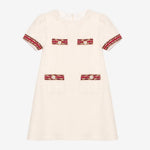 Patachou Girls Ivory Bouclé Dress | Casa Childrenswear