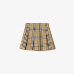 Girls Cotton Check Skirt