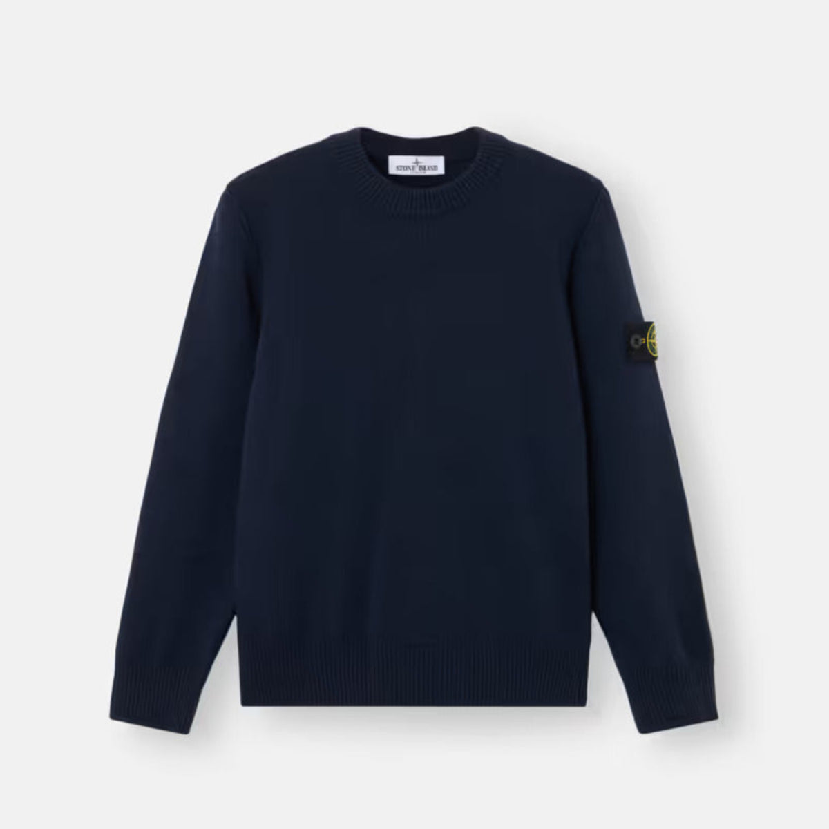 Stone Island Boys Navy Compass Crew Neck | Casa Childrenswear