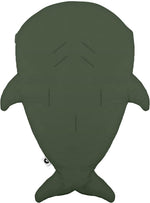 Baby Bites Shark Footmuff Khaki Cherry Inner | Casa Childrenswear