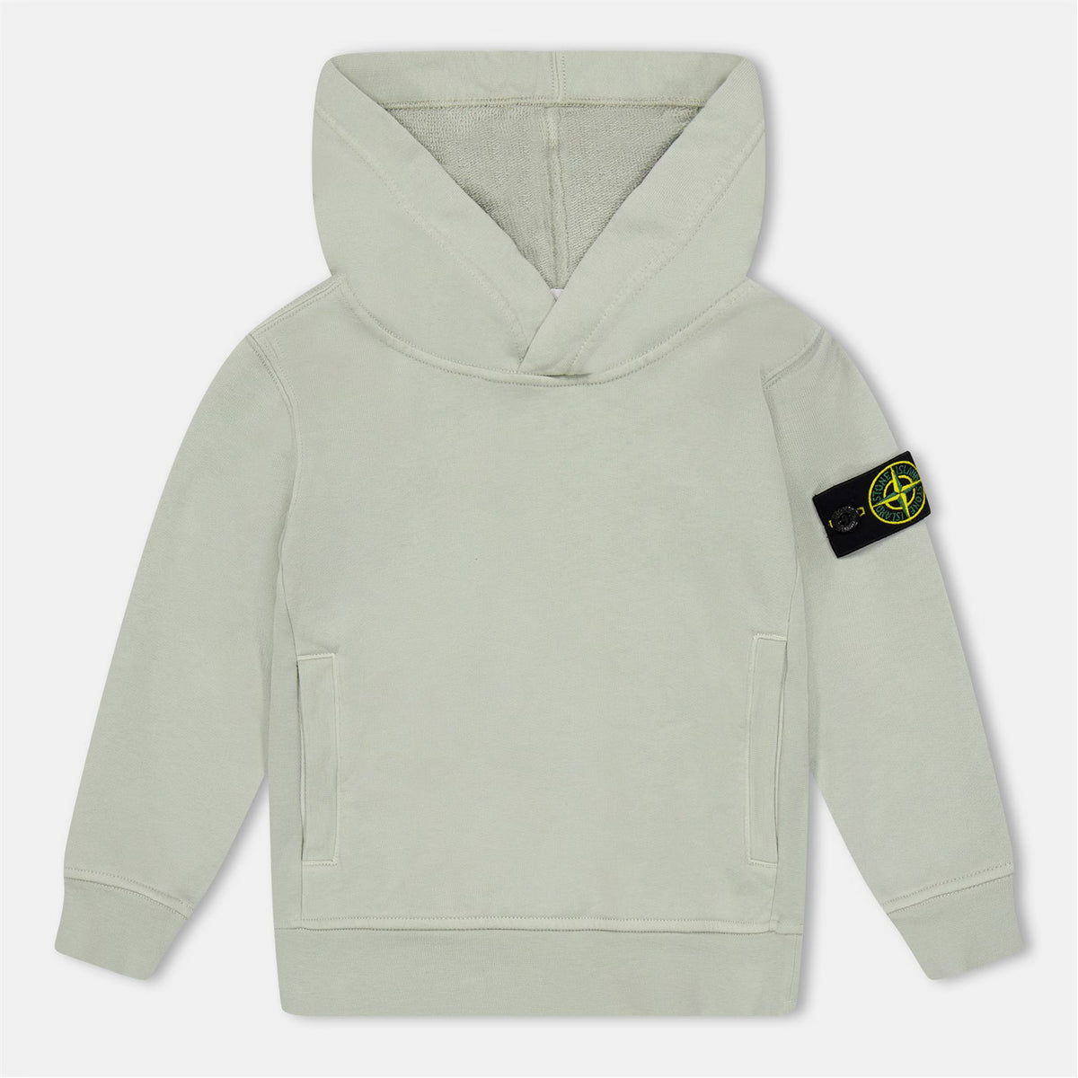 Stone Island Green Logo Hoodie | Casa Childrenswear