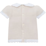 Emile et Rose Laura Stone Knitted 2 Piece Top and Short Set | Casa Childrenswear