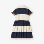 Burberry Girls Navy and White Dress | Casa Childrenswear