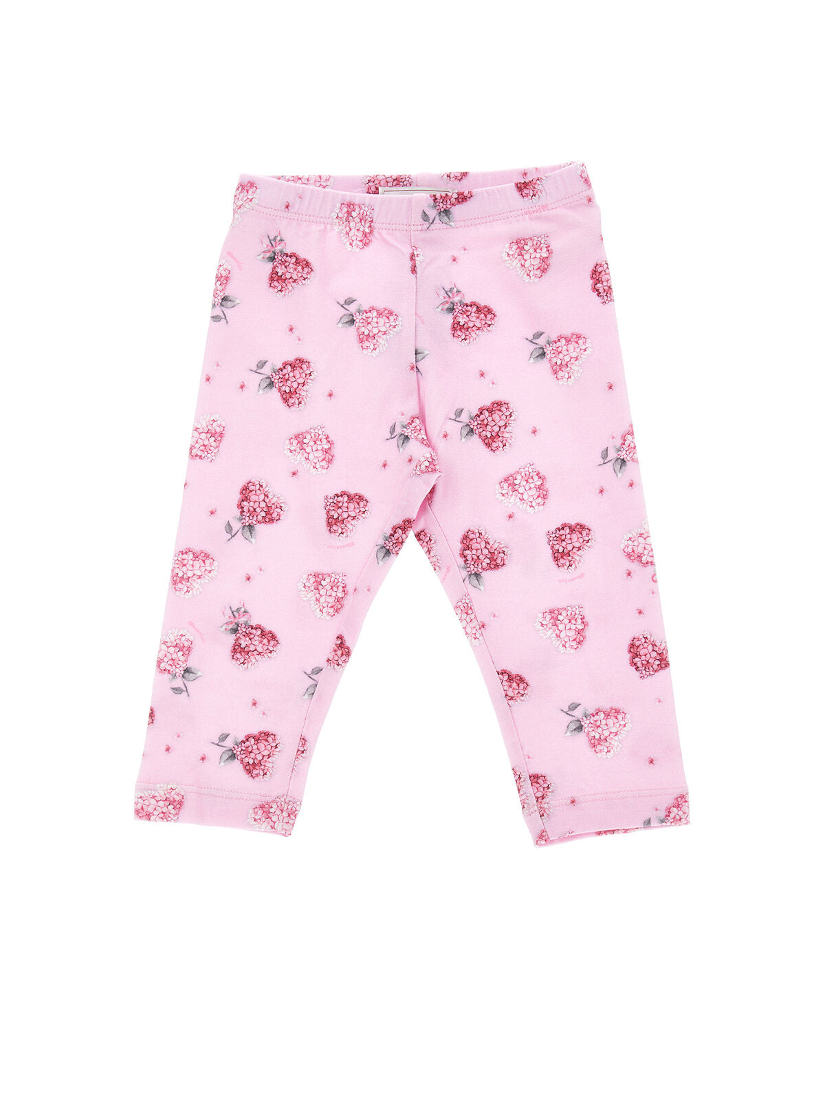 Pink Flower Heart Leggings