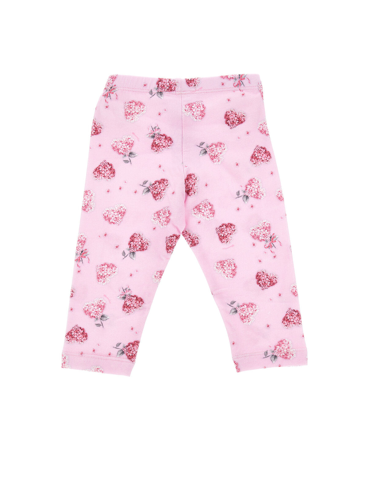 Pink Flower Heart Leggings