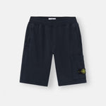 Stone Island Blue Logo Sweat Shorts | Casa Childrenswear