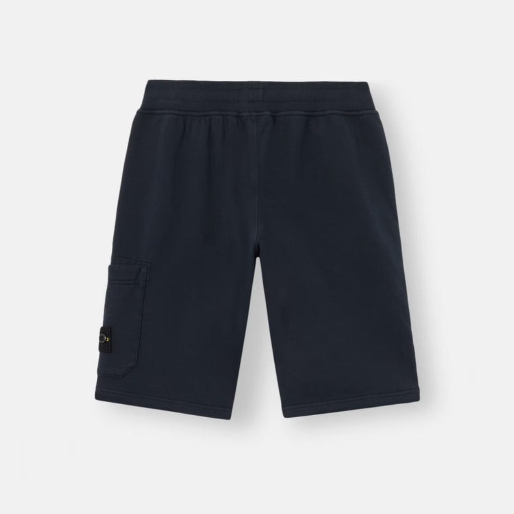Stone Island Blue Logo Sweat Shorts | Casa Childrenswear