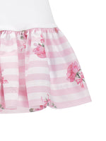 Girls Pink Rose Jersey Dress