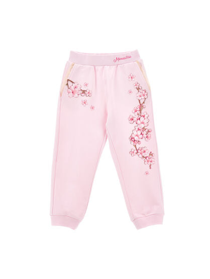 Girls Jogger with Flower Print