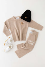 The Cozy Cub Brown Knit Set | Casa Childrenswear
