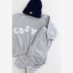 COZY Little Lounger Marl Grey Tracksuit
