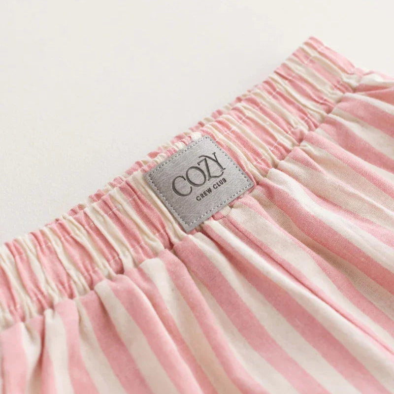 Cozy Striped Pink Pants