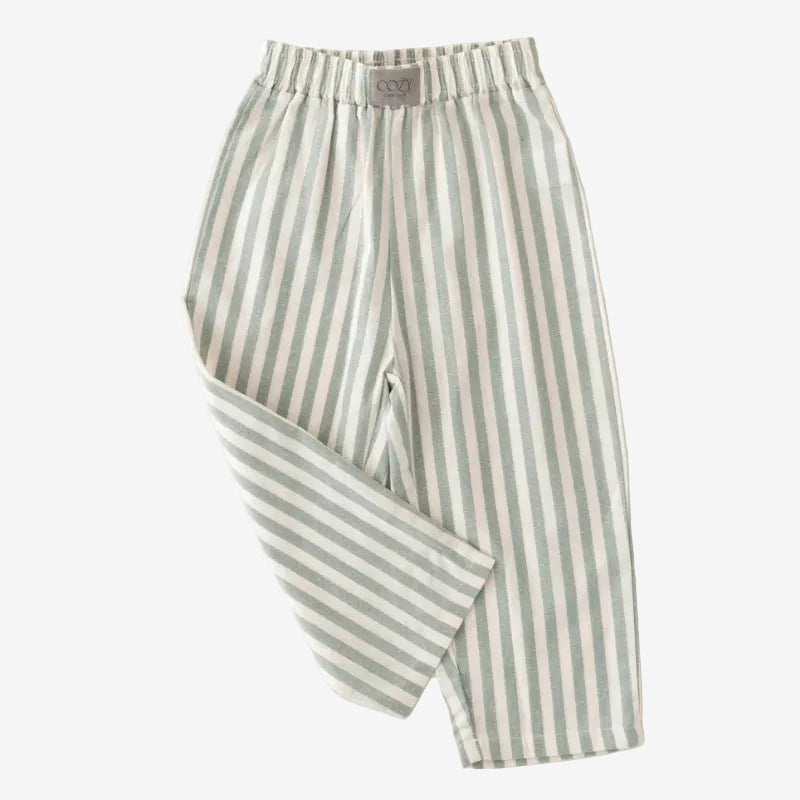 Cozy Striped Sage Pants