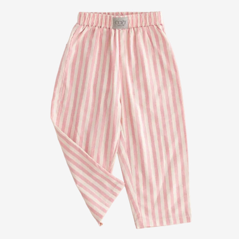 Cozy Striped Pink Pants