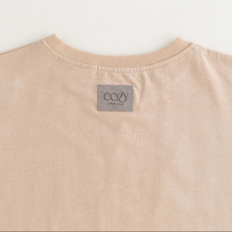 Cozy Beige Graphic Tee