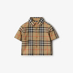 Burberry Baby Boys Check Shirt and Short Set | Casa Childrenswear