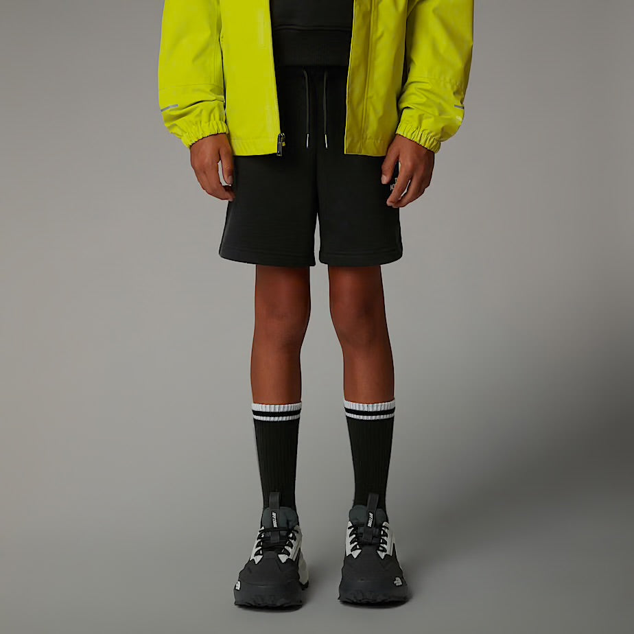 North Face Black Sweat Short with Classic Logo | Casa Childrenswear