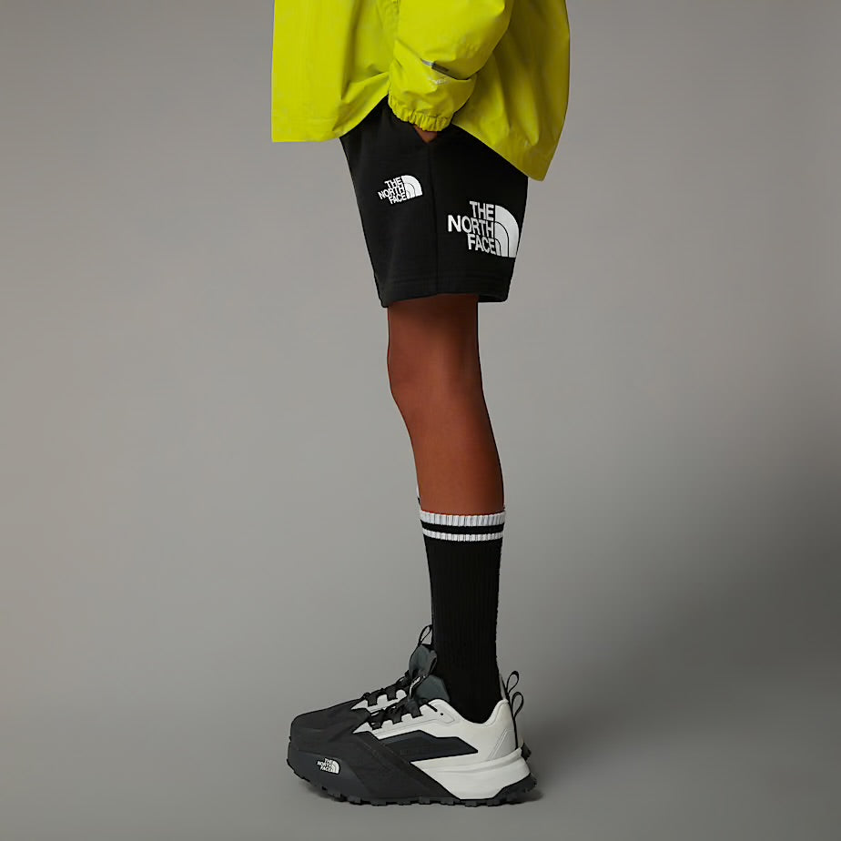North Face Black Sweat Short with Classic Logo | Casa Childrenswear