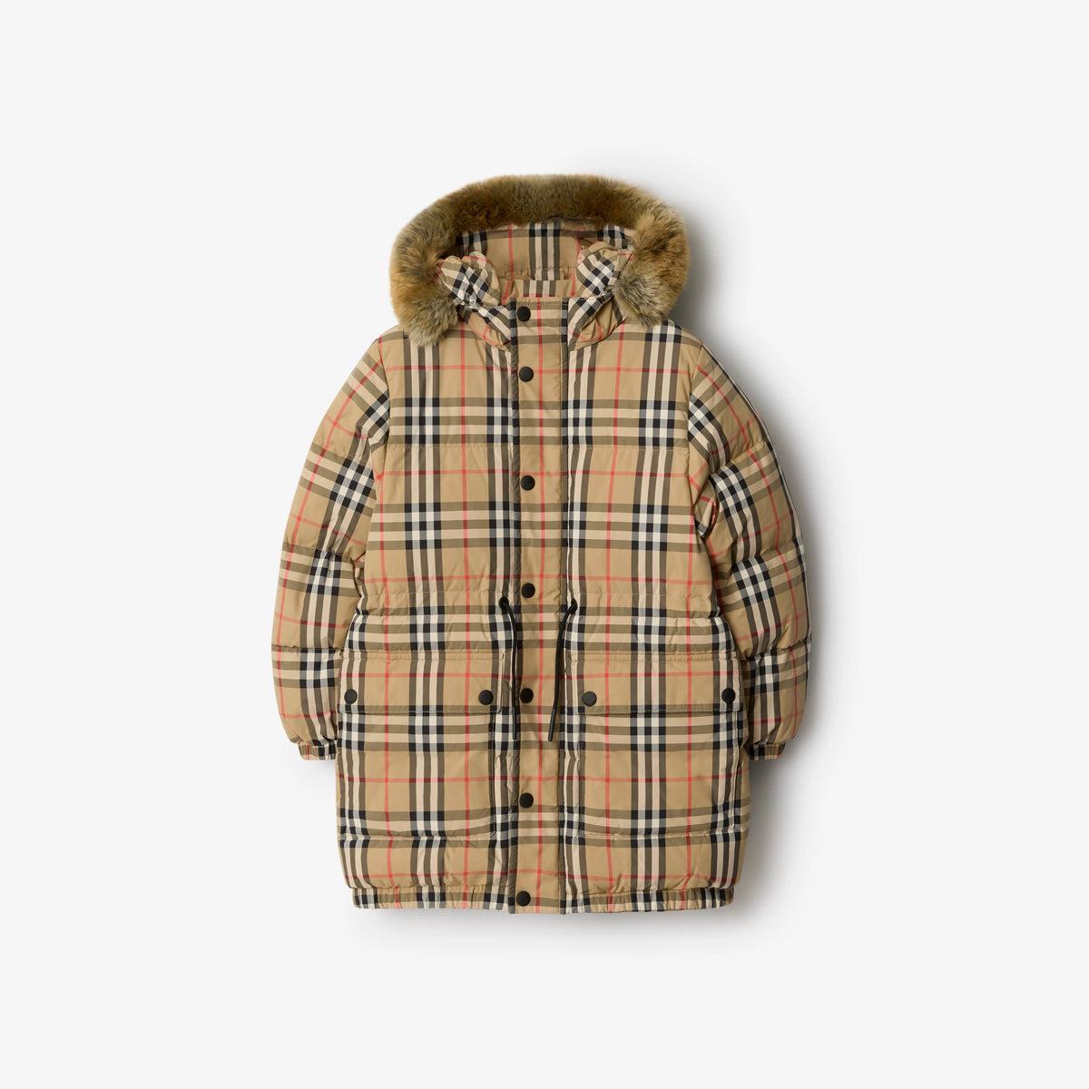 Boys Check Puffer Jacket