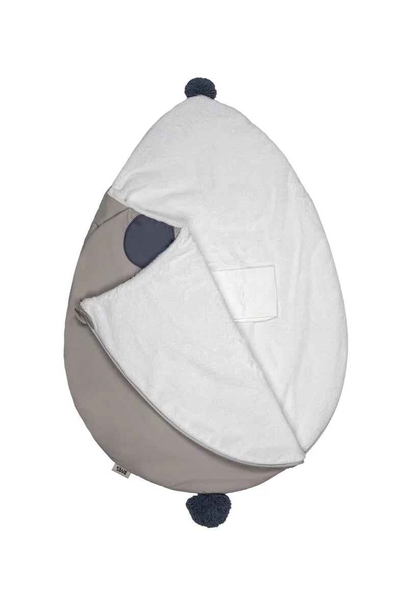 Baby Bites New Born Sleeping Bag Mouse Stone/ Blue | Casa Childrenswear