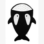 Baby Bites Shark Footmuff Black Penguin Inner | Casa Childrenswear