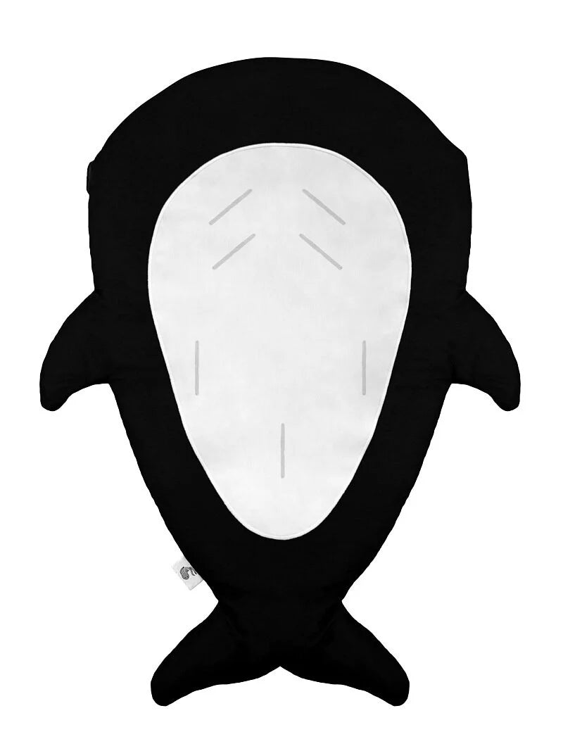 Baby Bites Shark Footmuff Black Penguin Inner | Casa Childrenswear