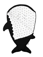 Baby Bites Shark Footmuff Black Penguin Inner | Casa Childrenswear