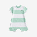 Gant Baby Boys Green Striped Short Sleeve Romper | Casa Childrenswear