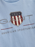 Gant Boys Blue Large Logo T-Shirt and Short Set | Casa Childrenswear