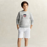 Boys Grey Shield Sweatshirt