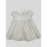 Girl Stripe Dress with Collar