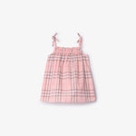 Burberry Baby Girls Pink Check Dress Set | Casa Childrenswear