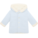 Kai Blue Fur Trim Knitted Jacket