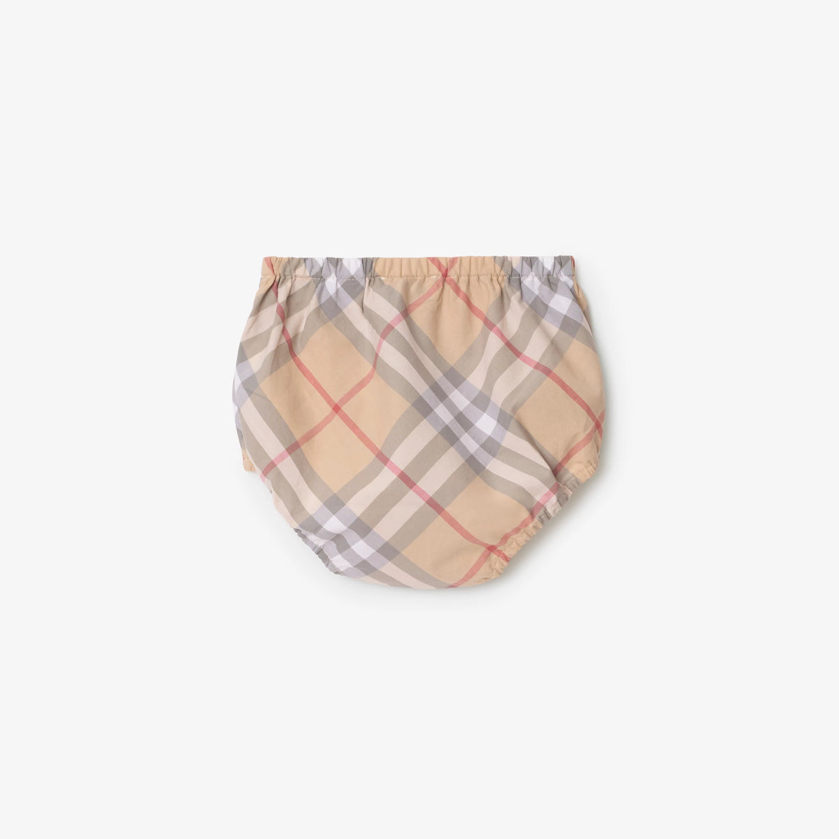 Baby Girls Beige Check Dress