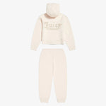 Fluffy Knitted Lounge Set in Beige