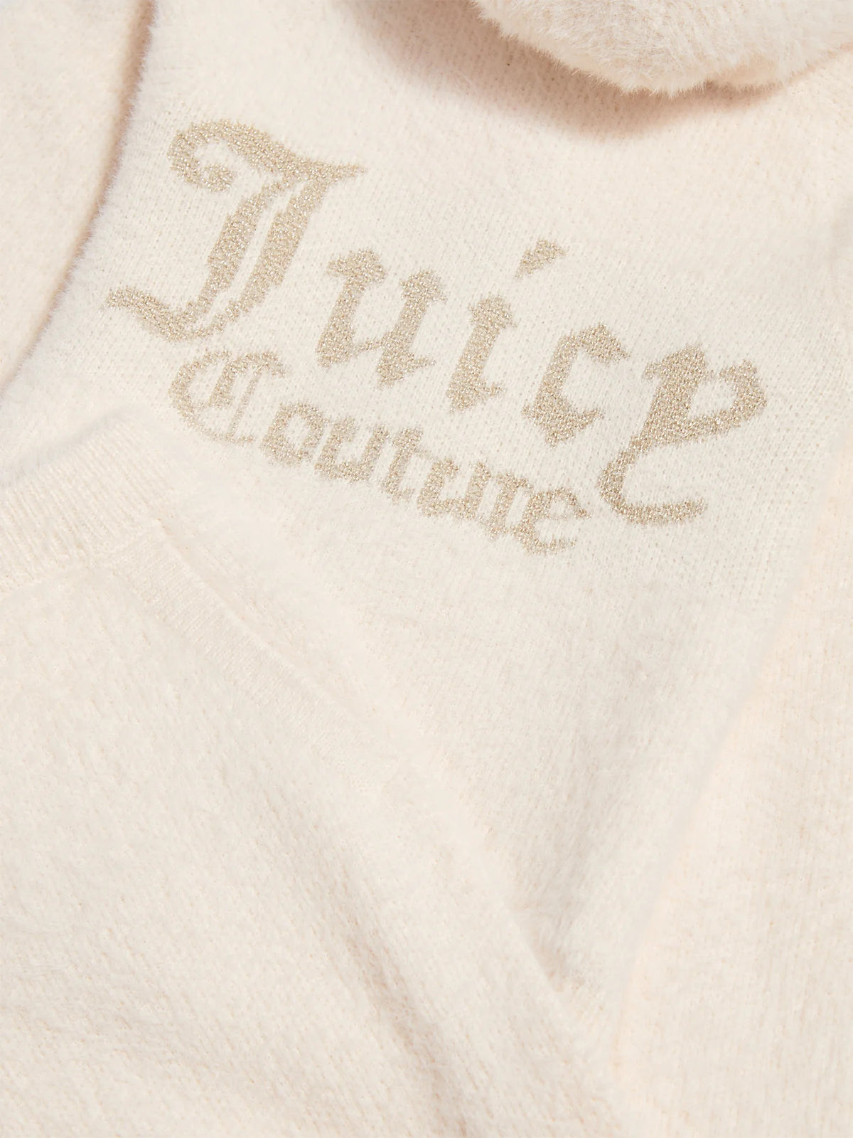 Fluffy Knitted Lounge Set in Beige