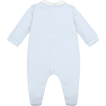 Kent Blue Babygrow with Whiite Placket & Hat