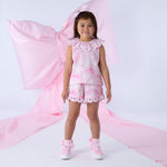 A Dee Ruby Bow Print Poplin Short Set | Casa Childrenswear