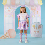 A Dee Sally Ice Cream Print Frill Skirt Set | Casa Childrenswear