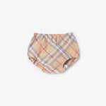 Baby Girls Beige Check Dress
