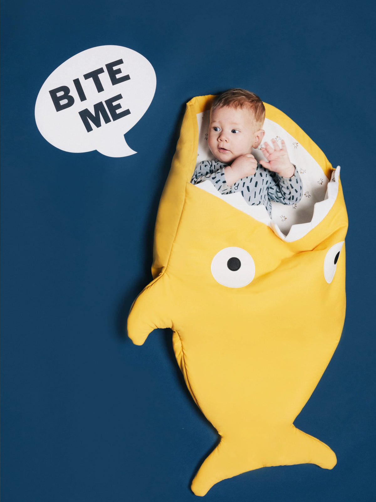Constellations Baby Sleeping Bag Yellow | Casa Childrenswear