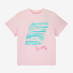 A Dee Dynamic Oversized Pink Logo T-Shirt | Casa Childrenswear