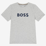 Boys Grey Logo T-Shirt
