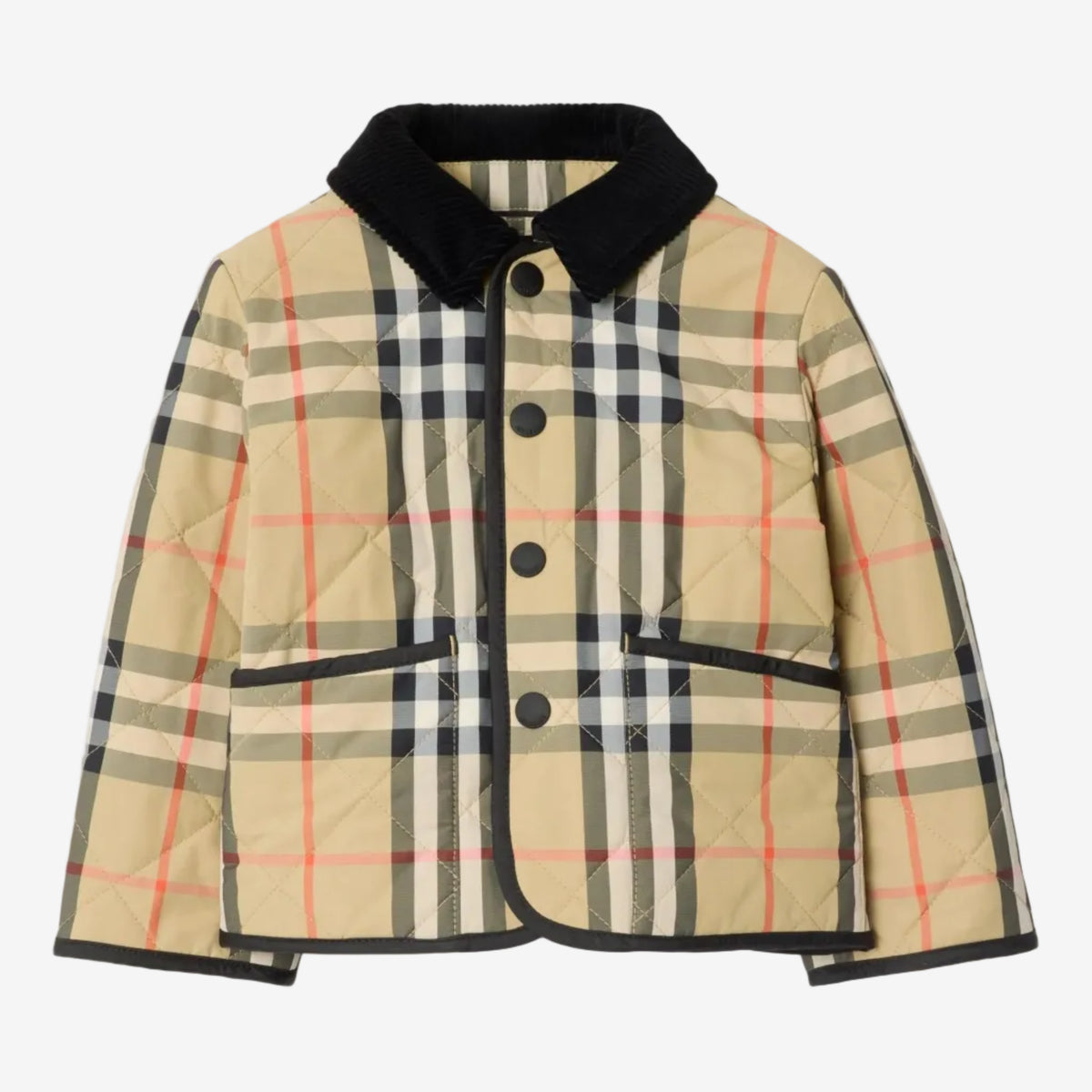Baby Boys Check Quilted Jacket