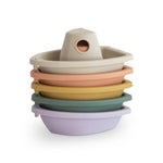 Mushie Bath Play Set - Boats Rustic