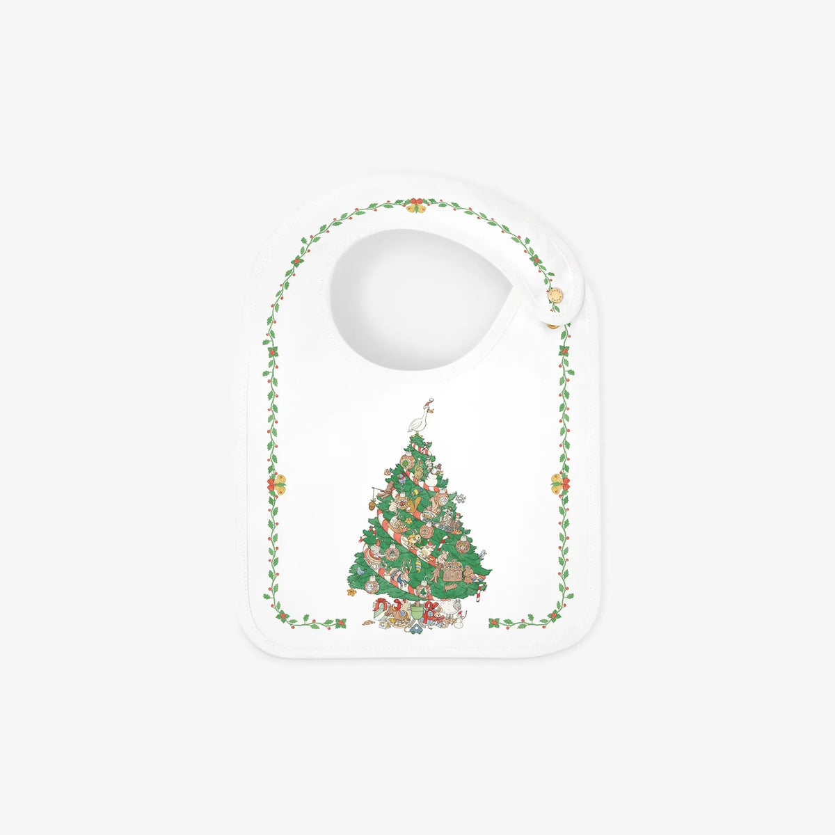 Atelier Choux Satin Bib - Christmas | Casa Childrenswear