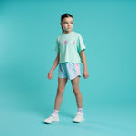 A Dee Spark Sports Shorts Mint with Tape Detail | Casa Childrenswear